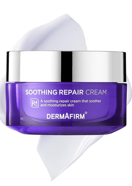 Dermafirm Soothing Repair Hydrating Face Cream R4 | Daily Face Moisturizer Facial Lotion with Eucalyptus, Peptide and Collagen | Gentle for All Skin Types No Animal Trials No Paraben 1.69 fl oz