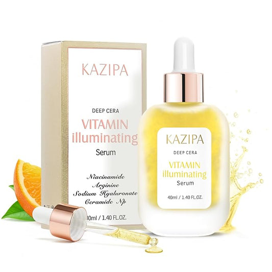 Vitamin C Serum for Face, Anti Aging Vitamin Illuminating Brightening Serum with Niacinamide,Hyaluronic Acid & VE, Skin Care for Evens tone, Dark Spot Corrector, Hydrates, Reduces Wrinkles,1.35Fl Oz