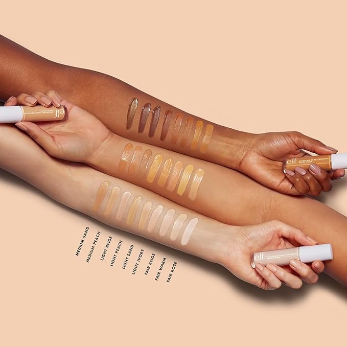 e.l.f. Hydrating Camo Concealer, Covers Blemishes & Under-Eye Circles, Full-Coverage & Delivers A Satin Finish, Vegan & Cruelty-Free, Fair Beige