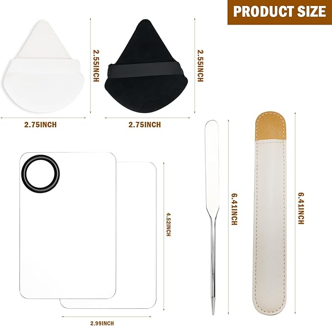 Makeup Spatula and Palette Set Facial Foundation Makeup