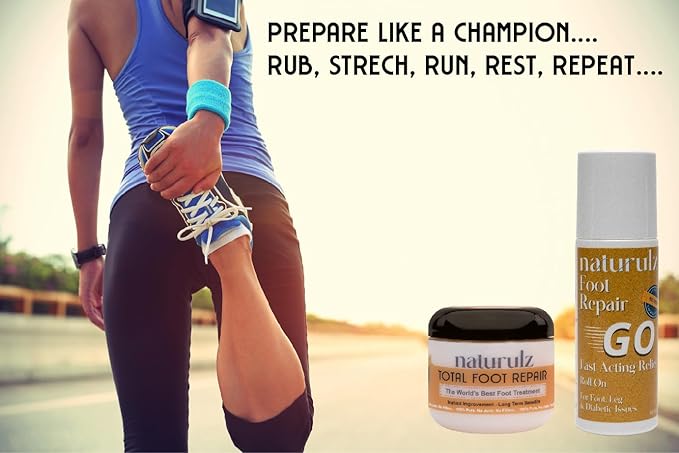 Naturulz Total Foot Repair Bundle & Save – 3oz No Junk Callus Remover Roll On & 4oz Topical Foot Cream for Dry Cracked Heels & Feet, Moisturizer for Feet, Knees, Elbows & Hands, Repairs Cracked Skin