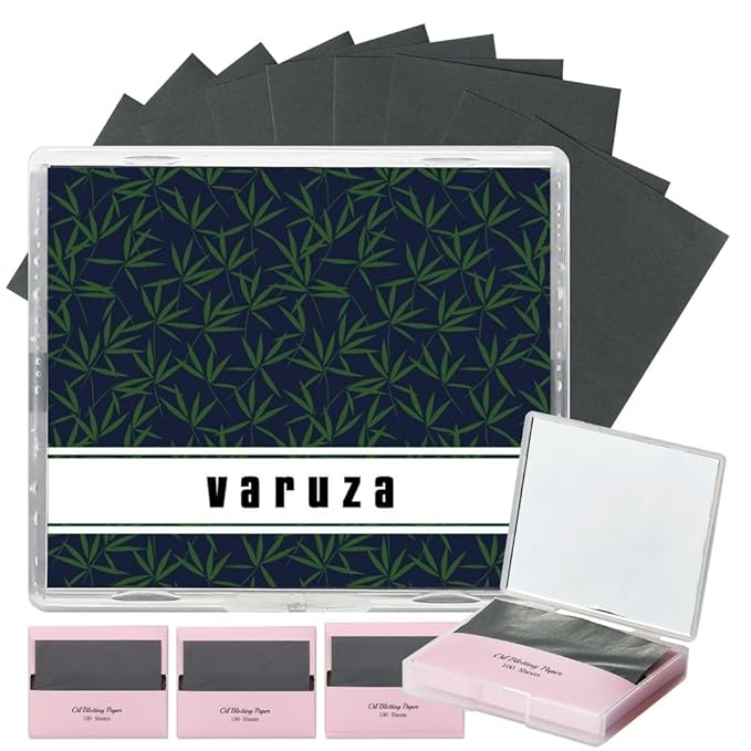 [400 Counts + Mirror Case] Natural Bamboo Charcoall