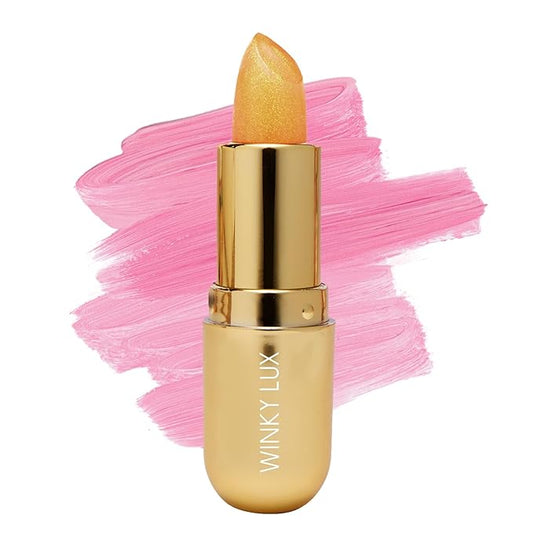 Winky Lux Citrine Balm, pH Lip Balm, Color Changing Lipstick and Tinted Lip Balm, Vegan & Cruelty Free Lip Balm, Hydrate & Plump, Sheer Pink Lipstick, Citrine