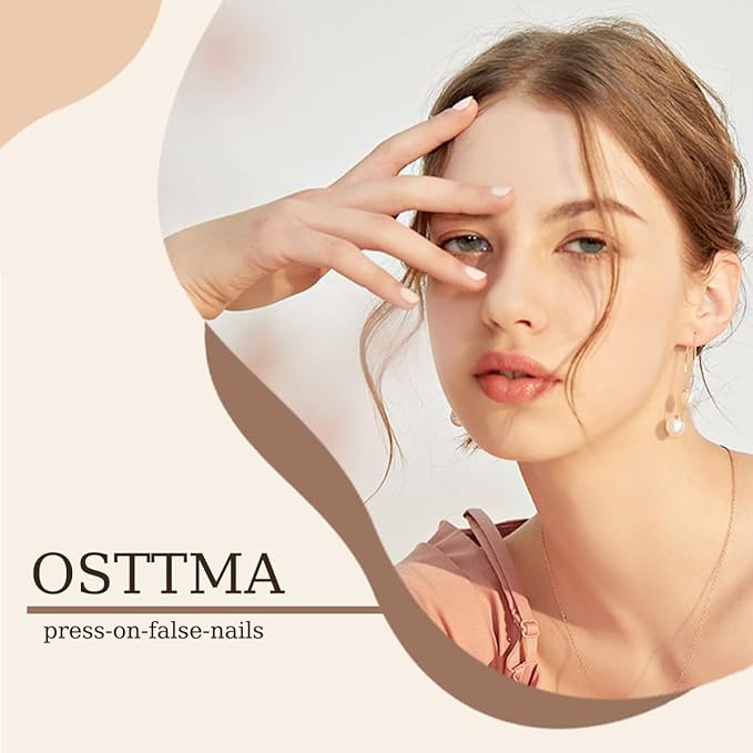 24Pcs French Tip Press on Nails Medium Almond Fake Nails Yellow Flowers False Nails with Designs Bow Daisy Cute Glue on Nails Full Cover Artificial Acrylic Nails for Women Manicure Decoration