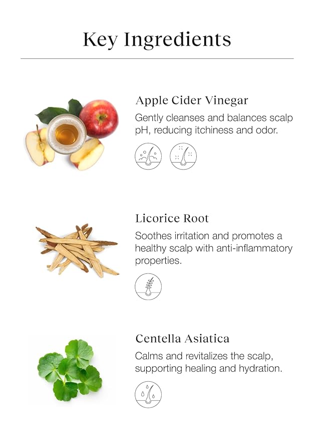 Braid Rev Scalp Cleansing Toner for Braiding Hair, Apple Cider Vinegar Scalp Treatment Exfoliator, No-Rinse, Scalp Treatment for Dry & Itchy, Moisturizing Braid, Detoxify, 6.76 Fl Oz