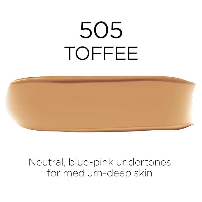 L'Oreal Paris Makeup Infallible Up to 32 Hour Fresh Wear Lightweight Foundation, 505 Toffee, 1 Fl Oz, Packaging May Vary