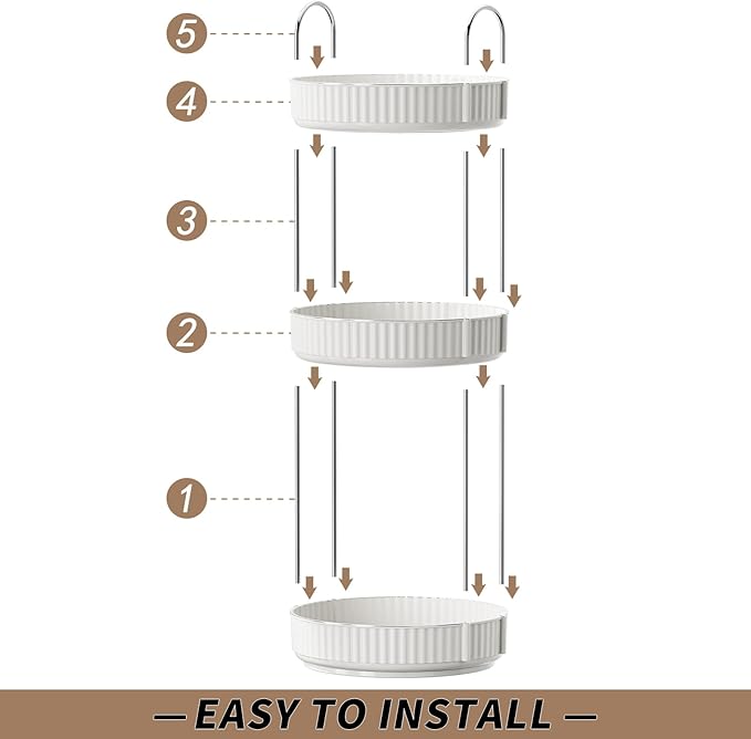 Rotating Makeup Organizer for Vanity,3 Tier High-Capacity Skincare Clear Make Up Storage Perfume Organizers Cosmetic Dresser Organizer Countertop 360 Spinning