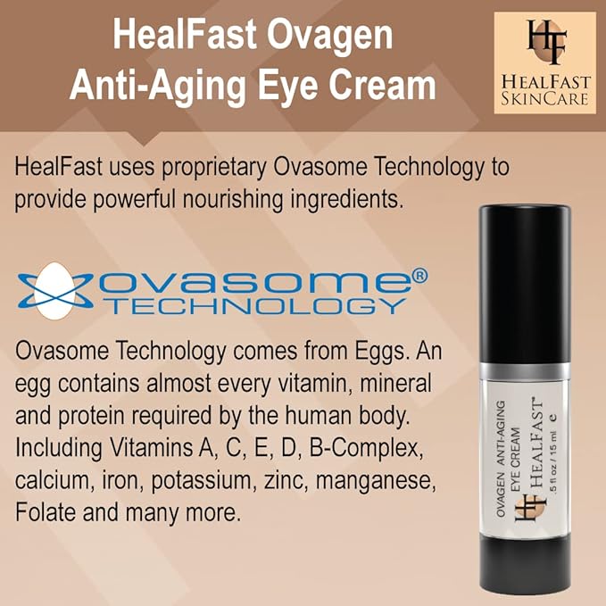 The Original Ovagen Anti-wrinkle Eye Cream with Retinol (.5 Oz) | Smooth Fine Lines and Hyaluronic Acid to Brighten Dark Circles and De-Puff Bags Skincare