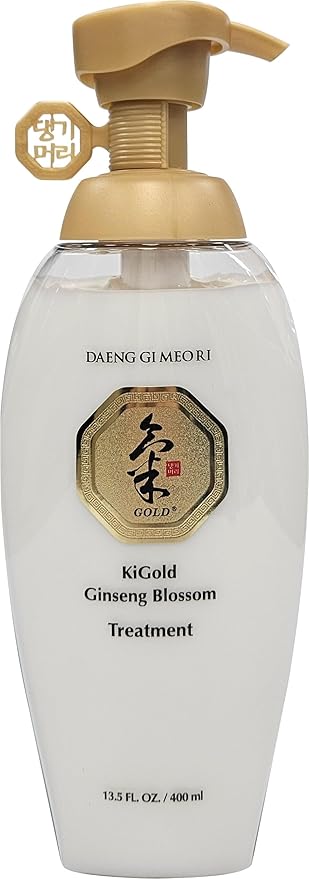 Daeng Gi Meo Ri - Ki Gold Ginseng Blossom Hair Set, Shampoo 13.5FL OZ/400ml and Treatment 13.5FL OZ/400ml