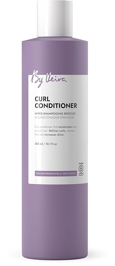 Curl Conditioner 10.1 Fl Oz, Gently Cleanses & Defines Curly Wavy Hair, Reduces frizz & Increases shine, Colour preserving, 100% vegan & Sulphate/Silicone free