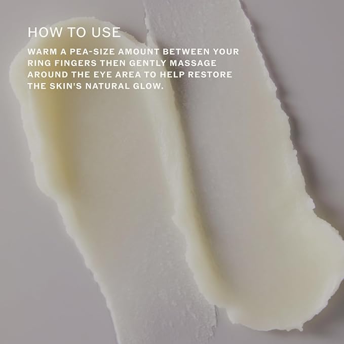 Sahajan Golden Glow Eye Balm with Ghee + Centella | Clinically-Proven Clean Ayurvedic Rich Eye Cream | Visibly Softens, Moisturizes, Smooths, Firms, Tightens | 0.5 fl oz