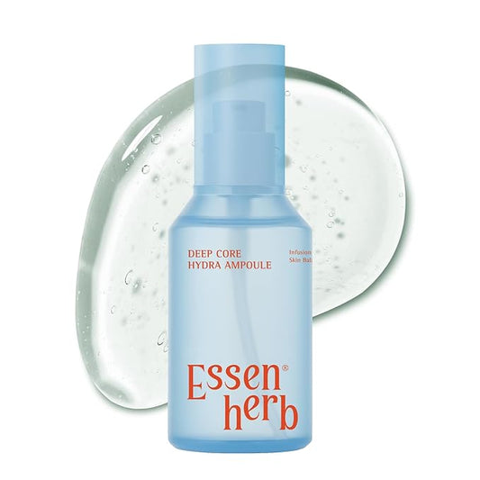 Deep Core Hydra Ampoule – Korean Skincare Moisture-Layering Serum with Hyaluronic Acid, Panthenol & Botanical Complex – Lightweight Hydration for Dry or Combination Skin – 4.05 fl oz (120ml)