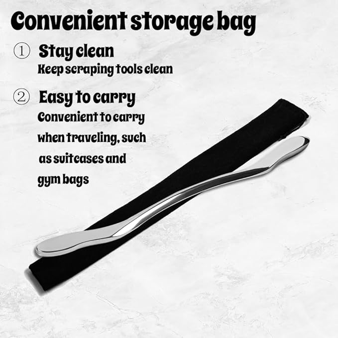 Stainless Steel Body gua sha Tool, Athletes Muscle Massage Stick, Wide Deep Tissue Massage Tool, Scraper Tool Massage Large Muscle Group