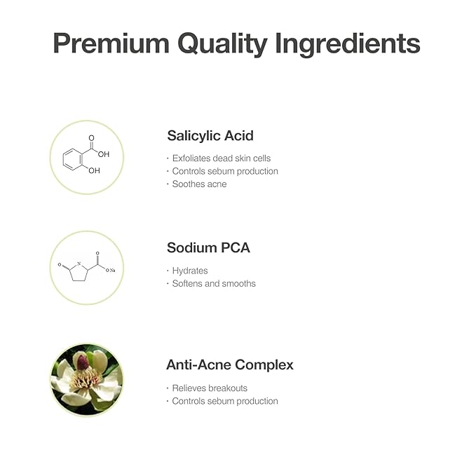 OxygenCeuticals Herbal Fluid – Trouble Care Ampoule with Salicylic Acid, Sodium PCA & Herbal Extracts, Sebum Control, Exfoliation & Soothing Serum for Acne-Prone Skin. 1.69 fl.oz (50ml)