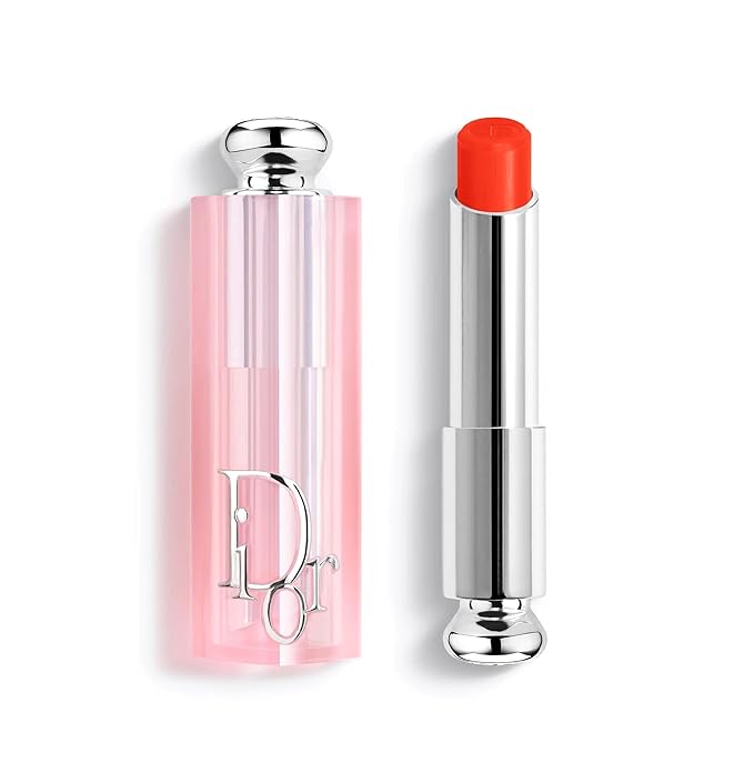 Dior Addict Natural Glow Color Reviving Lip Balm SPF 10, 025 Seoul Scarlet, 0.11 Ounce