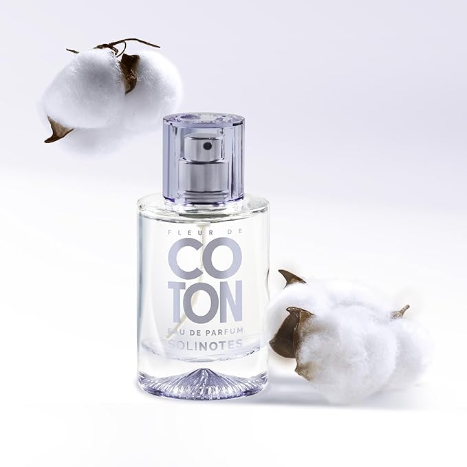 SOLINOTES Cotton Flower Perfume for Women - Eau De Parfum | Delicate Floral and Soothing Scent - Made in France - Vegan - 1.7 fl.oz