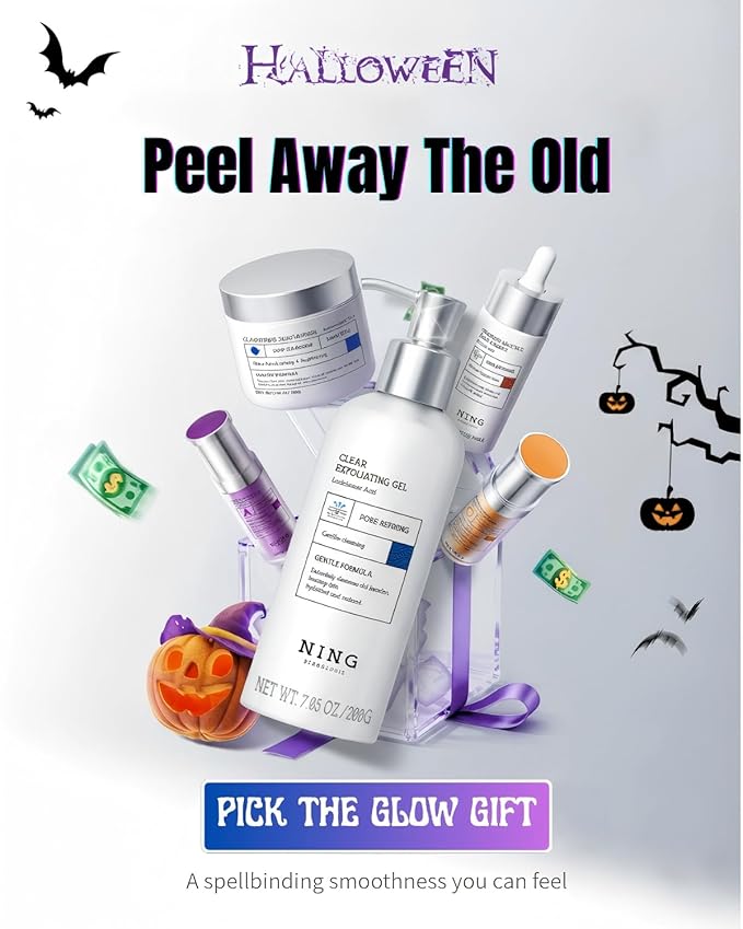 Exfoliating Face Scrub: Gentle Face Exfoliator Peeling Gel with PHA & AHA, Niacinamide - Chemical Exfoliant Peel Shot for Dead Skin Cells, Blackheads, Sebum Control & Pores Care 7.05OZ