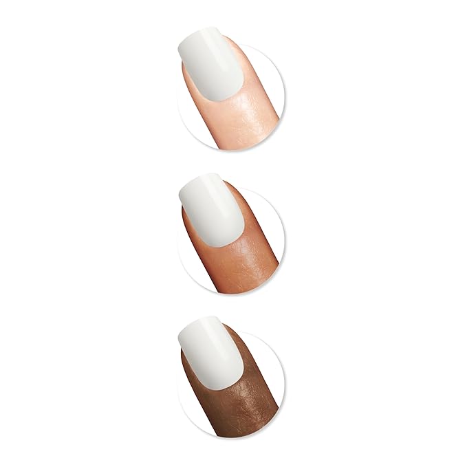 Sally Hansen Salon Effects Perfect Press-On Nails | Square Shape | Easy to Apply, Non-Damaging | 30 Nails, Nail Glue, Adhesive Tabs, File | Get Mod