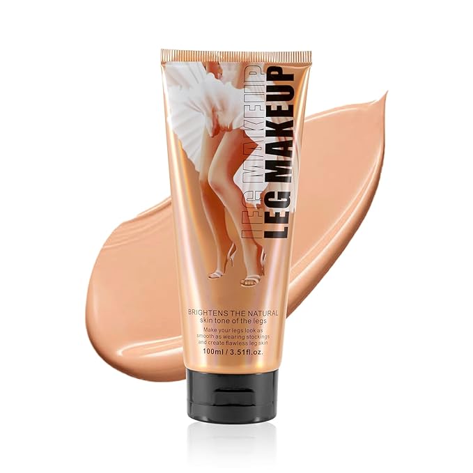 Boobeen Waterproof Leg Makeup Cream, No Transfer Body Concealer, 24-Hour Long-Lasting and Easy to Apply, Smooth & Light Effect for All Skin Tones