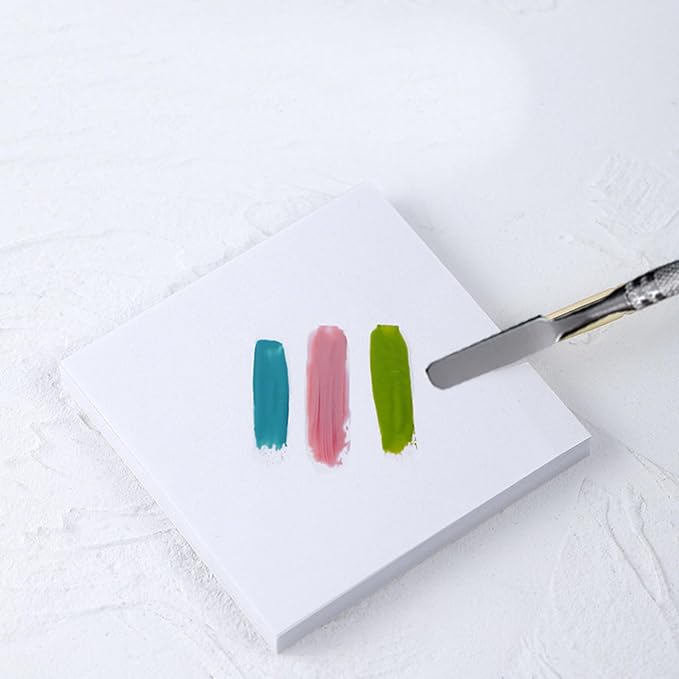 100 Sheets Disposable Nail Polish Palette Paper Nail Art Mixing Palette Papers Portable Waterproof Nail Art Makeup Palette Nail Gel Mixing Tool with Nail Palette Stirring Rod (100pcs)