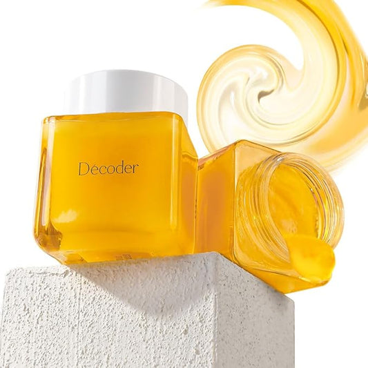 Decoder Honey Cleansing Jelly Skin Care Collagen Face Mask - 5% Honey Extract, 5% Niacinamide, Deep Nourishing Royal Jelly & Witch Hazel, Advanced Cleansing & Hydration, Sea Buckthorn Oil, 4.23 Oz