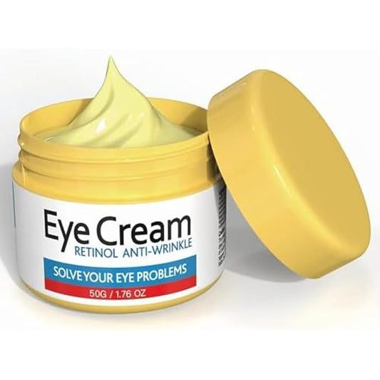 Retinol Eye Cream for Improving Dark Circles and Puffiness Under Eye Bags Under Eye Cream Reduce Aging Line Smoothing Wrinkles and Fine Lines Moisturizing Eye Cream Unisex 1.76OZ/50G