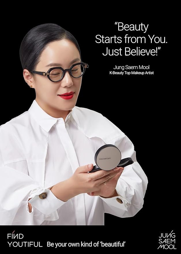 JUNG SAEM MOOL [ SPF ] Essential Skin Nuder Cushion (21 Medium) | Refill Not Included (0.49 Fl Oz) | SPF50 Broad Spectrum | Natural Finish | Makeup Artist Brand