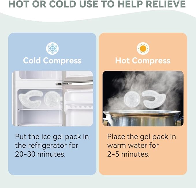 Reusable eye gel cooling pads