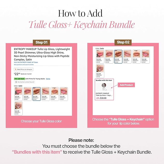 ENTROPY MAKEUP Tulle Lip Gloss, Lightweight 3D Pearl Shimmer, Ultra-Gloss High Shine, Non-Sticky Moisturizing Lip Gloss with Peptide Complex, Voile