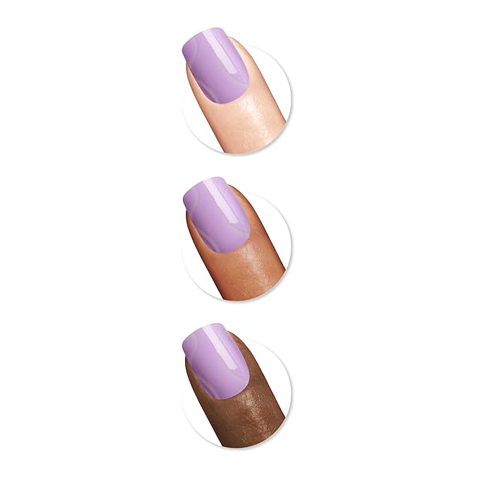 Sally Hansen Salon Effects Perfect Press-On Nails | Square Shape | Easy to Apply, Non-Damaging | 30 Nails, Nail Glue, Adhesive Tabs, File | Squiggle & Wiggle