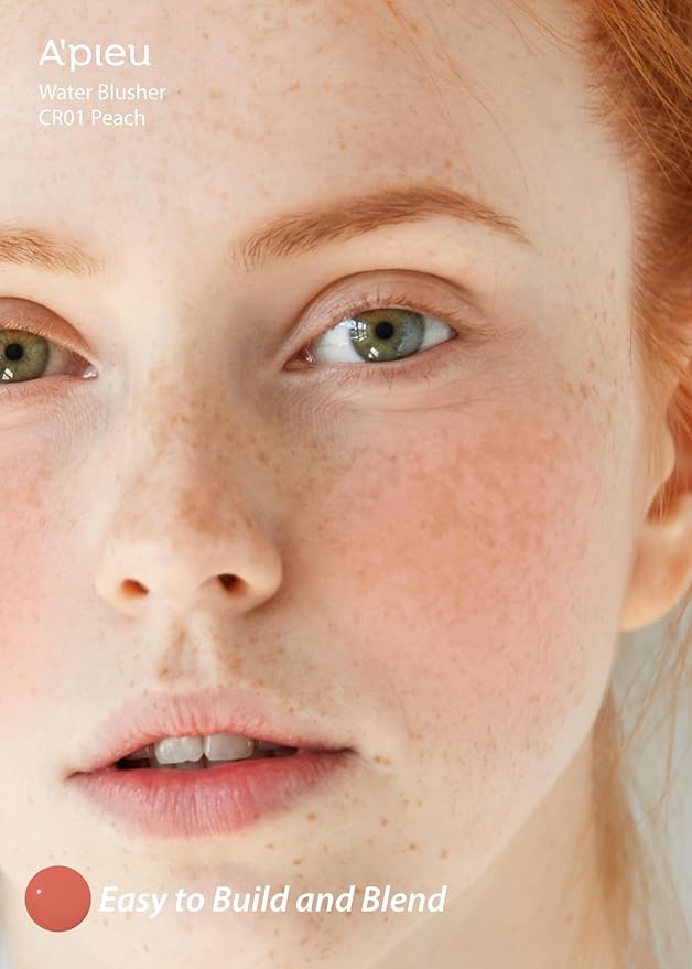 A'PIEU Juicy-Pang Water Blusher [CR01] – Fruity Liquid Blush for Cheeks, Buildable & Blendable Color, Hydrating Dewy Finish with Fruit Extract Blend & Rose Flower Water, 0.31 fl oz