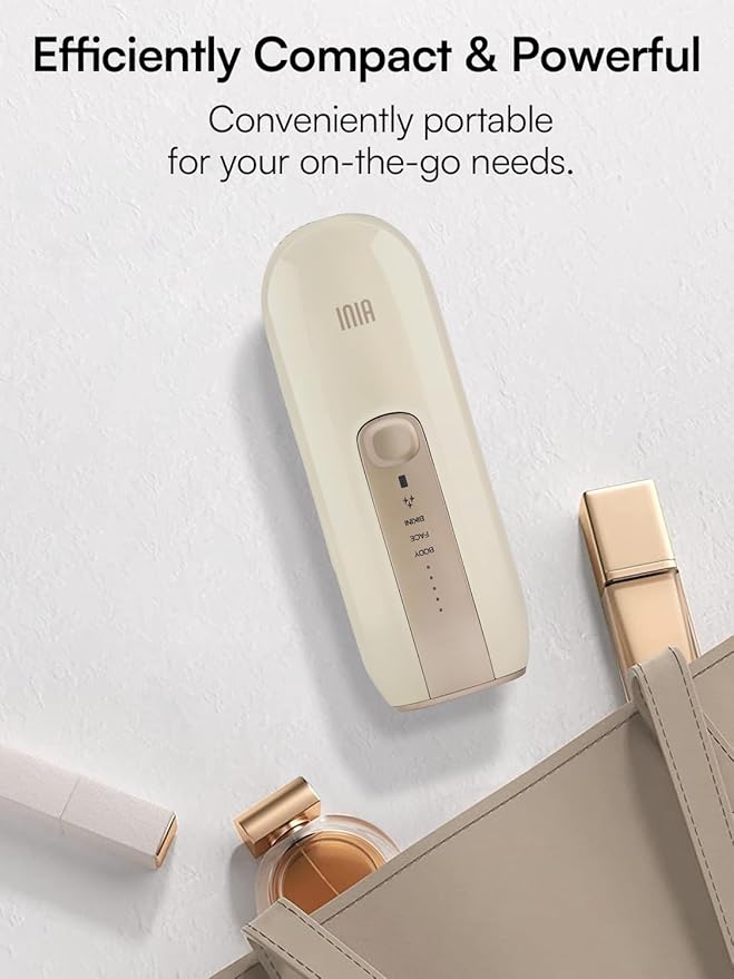 Laser Hair Removal Device for Women and Men, INIA Fond Hair Remover with Long-Lasting in Hair Reduction for Body&Face, Safe at-home Results for Armpits, Bikini and Legs
