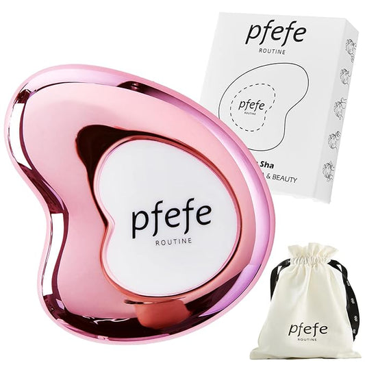 pfefe Stainless Steel Cryo Gua Sha - Gua Sha Facial Beauty Tools - Metal Skin Care Gua Sha for Body SPA Face Neck Eye