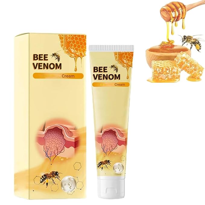 Bee Venom Professional Gel,New Bee Venom Cream for Neck,Waist,Back,Hands,Feet and Legs