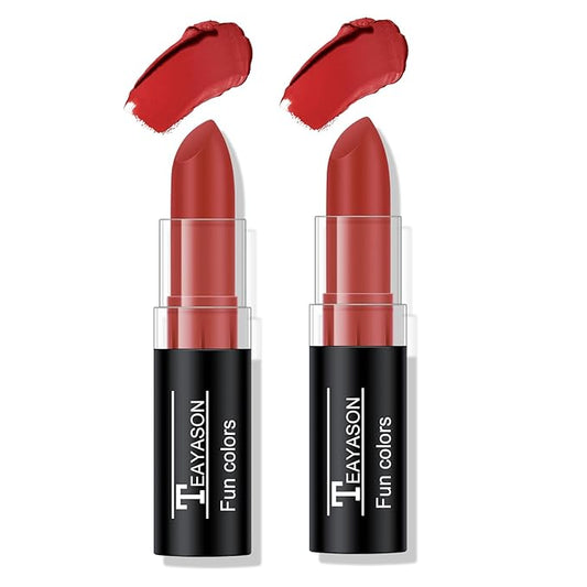 2Pcs Red Face Body Paint Stick, Easy to Blend Face Body Paint for Baseball/Football/Halloween/Costume Vampire/Joker/Clown Makeup Cream Red Eye Black