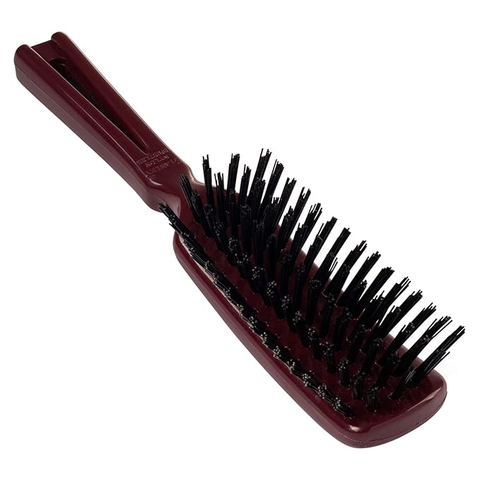 Stanley Men’s Commander Hairbrush – Detangling Brush for Wet or Dry Hair – Nylon Bristles Reduce Frizz – Scalp Massager Hair Brush for Thick, Thin, Curly, Straight Hair (Mulberry)