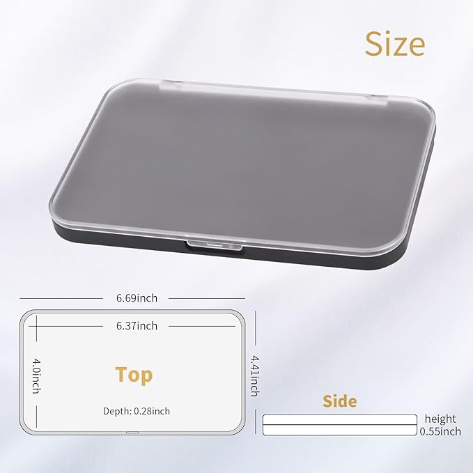 AJLTPA Magnetic Makeup Palette with Frosted Clear Top,