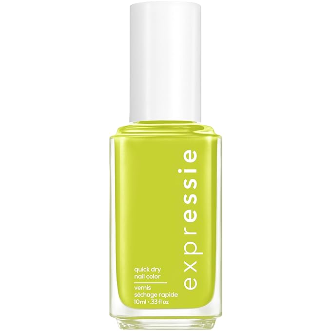 essie Expressie Nail Polish, Quick-Dry Green Nail Polish, Power Moves, Vegan, Main Character Moment, 0.33 fl oz