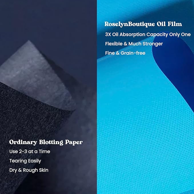 ROSELYNBOUTIQUE Oil Blotting Sheets for Face - Organic