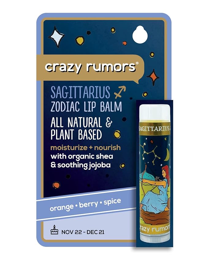 Crazy Rumors Sagittarius Zodiac All Natural, Orange,