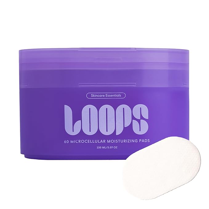 LOOPS MicroCellular Moisturizer - Nourish, Replenish, and Rebalance - Collagen Boosting, Restoring, Moisturizing, and Balancing Skincare - Pre-soaked Veocell Embo Pad - Face Moisturizer
