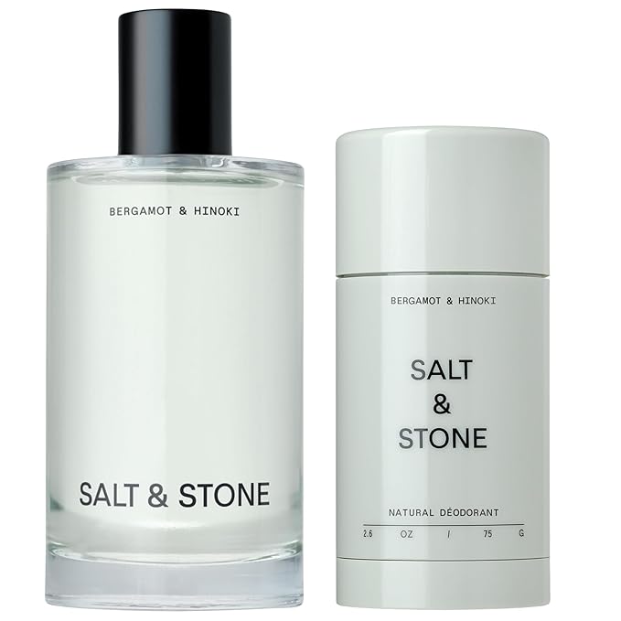 Salt & Stone Body Mist + Natural Deodorant Bundle | Bergamot & Hinoki