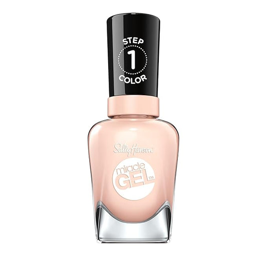 Sally Hansen Miracle Gel™, Sheer Happiness, Long Lasting, Gel-Like Formula, No UV Lamp Needed, Pink Nail Polish