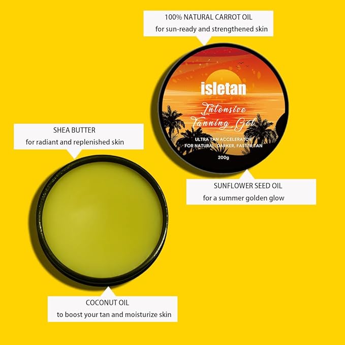 intensive tanning gel pineapple, tanning gel for outdoor sun & tanning bed