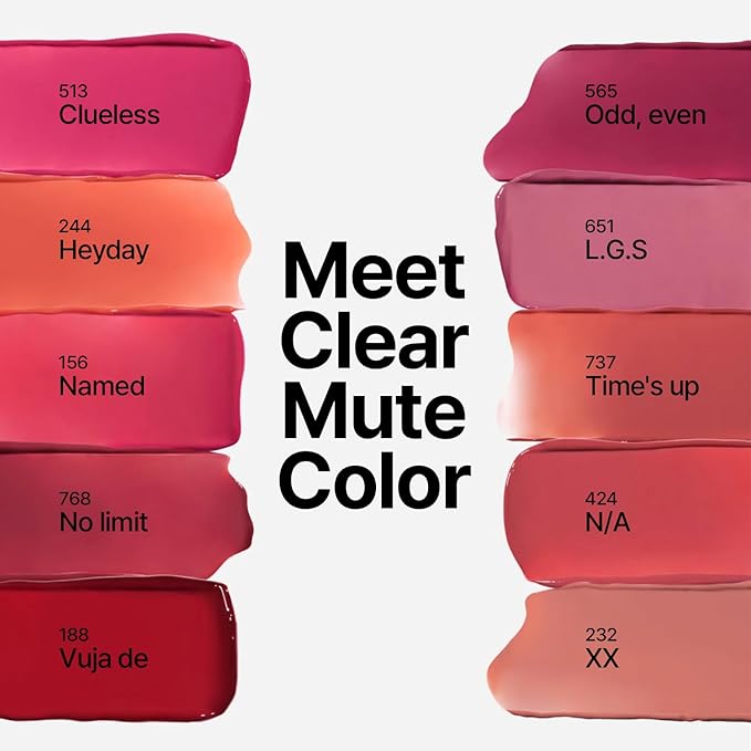Unseen Mirror Lip Tint, High-Gloss, Non-Sticky, Long-Lasting Stain, Blendablem, Clear Shades 3.5g (Named, 1 OZ)