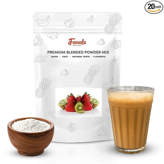 Fanale Premium Milk Tea Flavoring Powder | Perfect for Baking, Smoothies, Desserts and Drinks | Instant Flavoring Powder for Boba Milk Tea - 2.2 Pounds (Pack of 20)