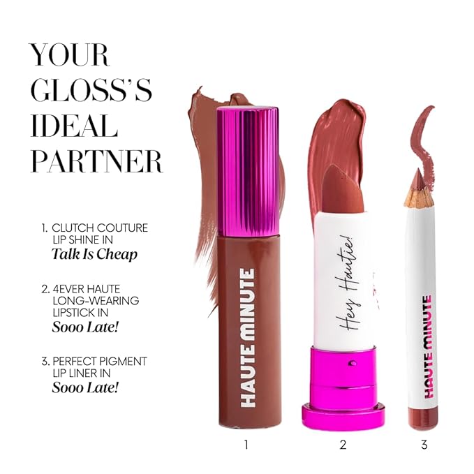 Mini Clutch Couture Lip Shine Gloss, Non-Sticky Lip Gloss, Vegan & Cruelty-free, High Shine Finish & Moisturizing - Talk Is Cheap