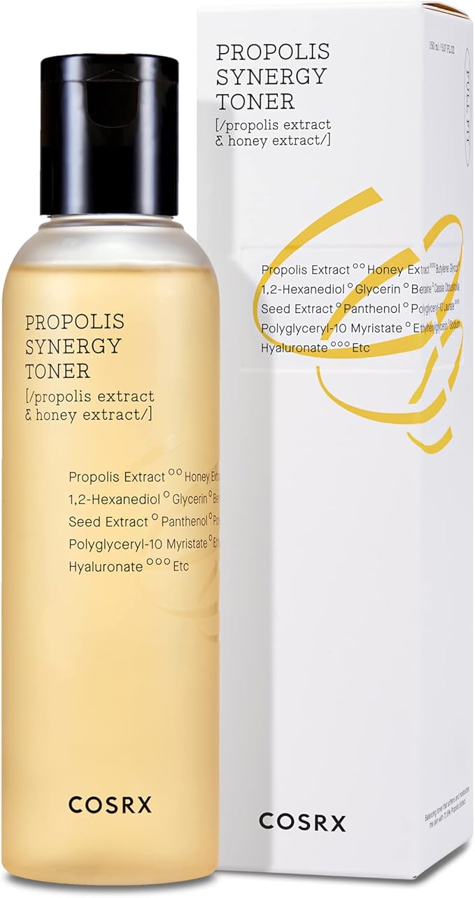 COSRX Full Fit Propolis Synergy Toner, 280ml / 9.46 fl.oz | Instant Moisture Boosting Toner, Propolis 72.6% Honey 10.7% Panthenol, Korean Skin Care, Stocking Stuffers, Holiday Gifts, Gifts for Women