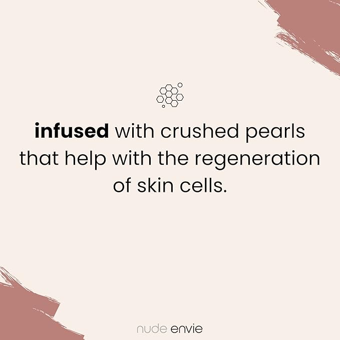 Nude Envie - Powder Blush - Silky Texture & Easy Application - Pigmented Long-Lasting Shimmer Finish - Infused With Crushed Pearls - Mirror Compact - Vegan, Paraben-Free & Cruelty-Free - Enchant