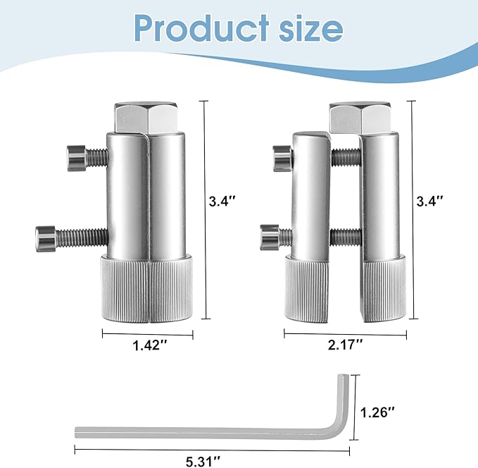 1.5 Inch Bathtub Drain Removal Tool, Bathtub Drain Extractor, Suitable for Removing Old, Damaged, Stubborn, Rusty Bathtub Drains, Strong Grip, No Slipping